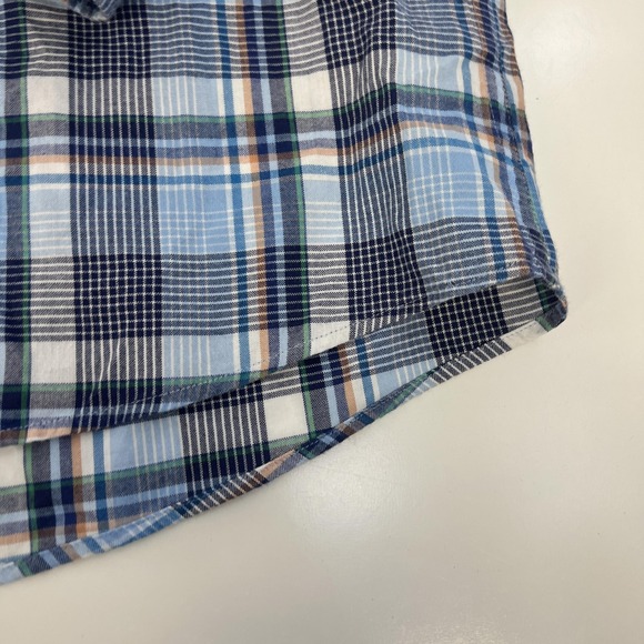 Barbour Warren Shirt Mens Large Blue Plaid Tailored‎ Fit Long Sleeve Button Up - Picture 5 of 16